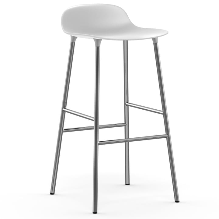 Form barstol kromade ben 75 cm - Vit - Normann Copenhagen