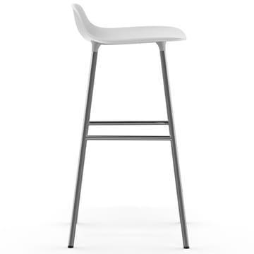 Form barstol kromade ben 75 cm - Vit - Normann Copenhagen