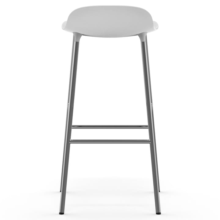 Form barstol kromade ben 75 cm - Vit - Normann Copenhagen