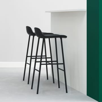 Form barstol låg - red, rödlackerad stålben - Normann Copenhagen