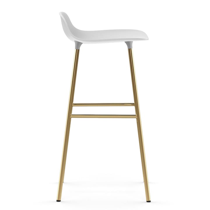 Form barstol mässingsben 75 cm - Vit - Normann Copenhagen