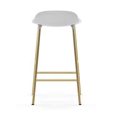 Form barstol mässingsben - Vit - Normann Copenhagen