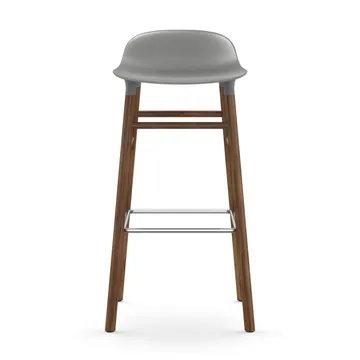 Form Chair barstol valnötsben - Grå - Normann Copenhagen