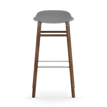 Form Chair barstol valnötsben - grå - Normann Copenhagen