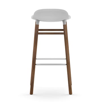 Form Chair barstol valnötsben - vit - Normann Copenhagen