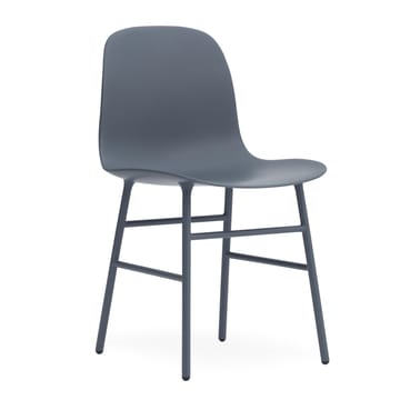 Form Chair stol metallben 2-pack - blå - Normann Copenhagen