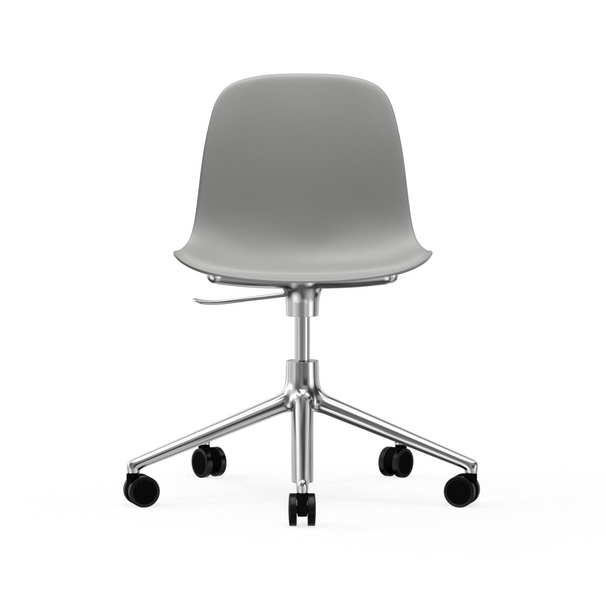 Normann Copenhagen Form chair swivel 5W kontorsstol grå, aluminium, hjul