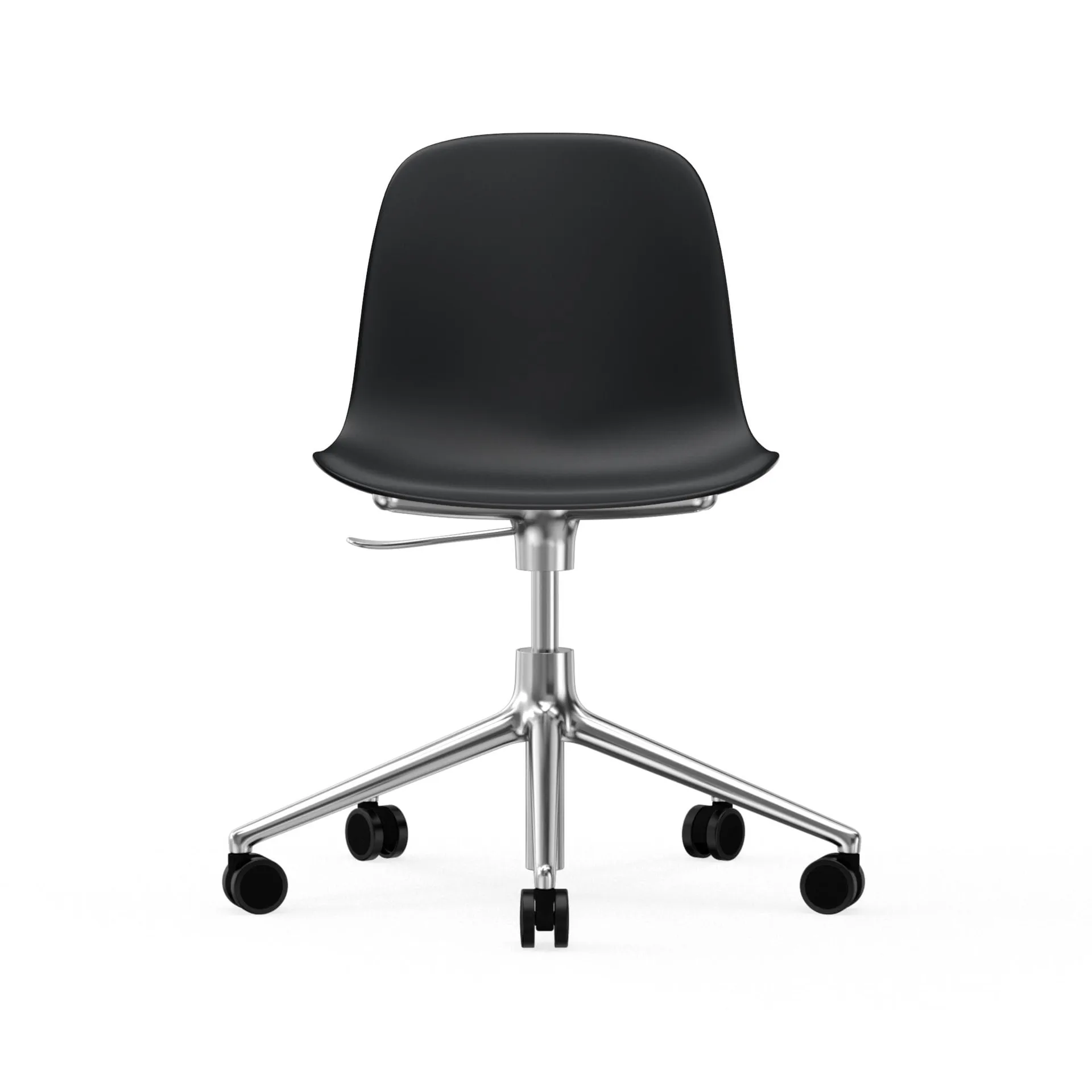 Form chair swivel 5W kontorsstol, svart, aluminium, hjul Normann Copenhagen