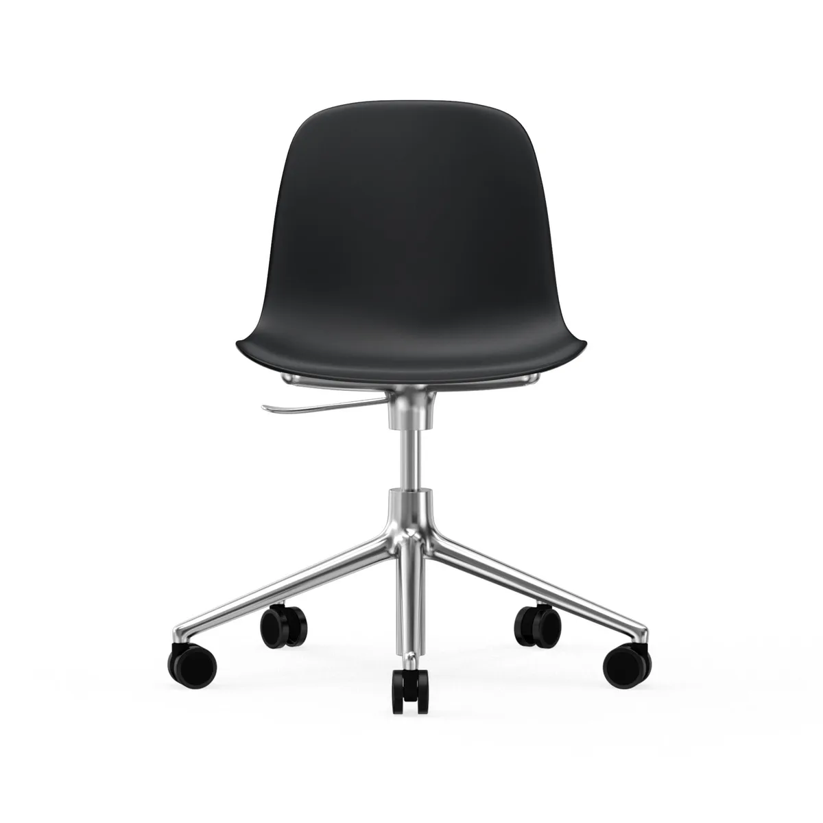 Normann Copenhagen Form chair swivel 5W kontorsstol svart, aluminium, hjul