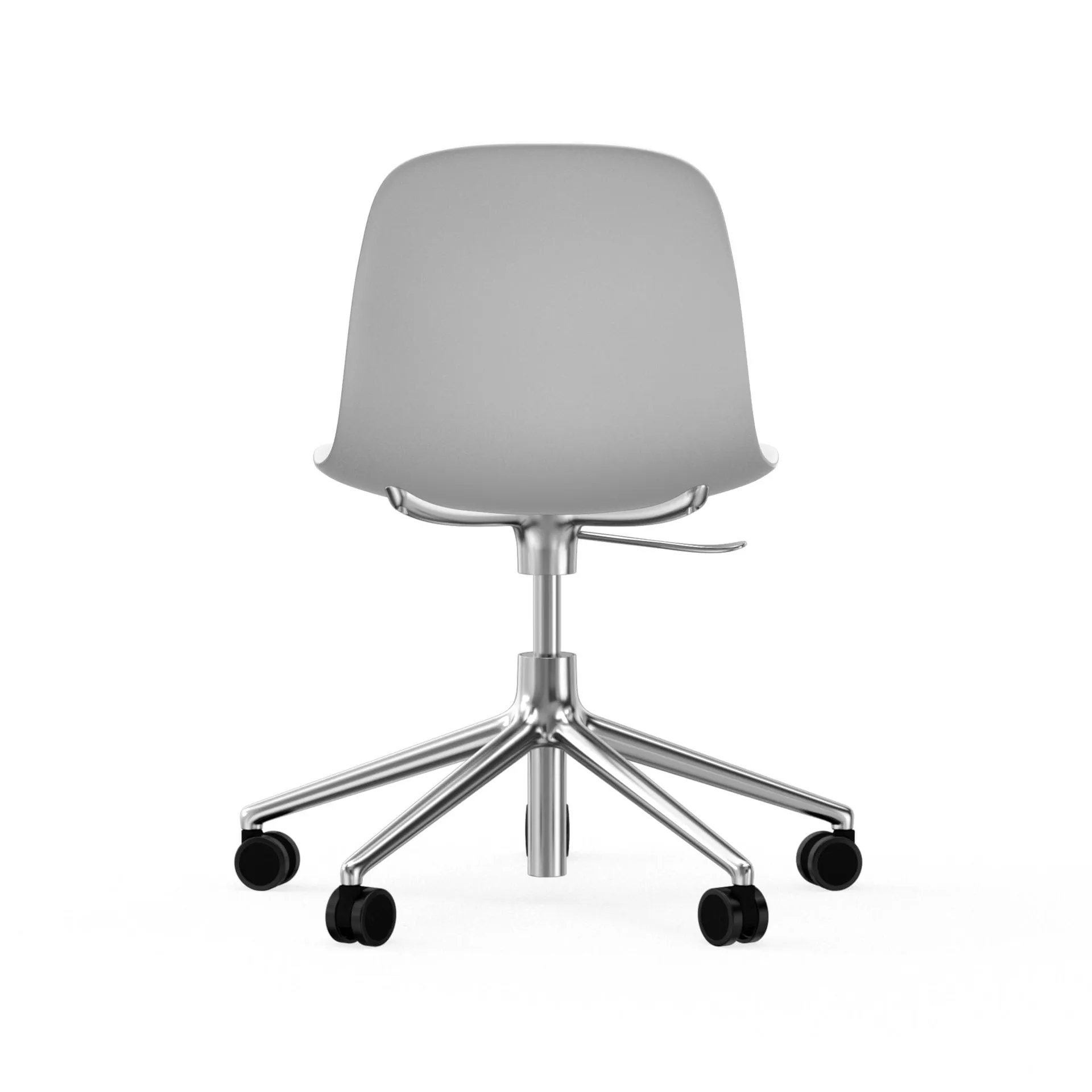 Form chair swivel 5W kontorsstol, vit, aluminium, hjul Normann Copenhagen
