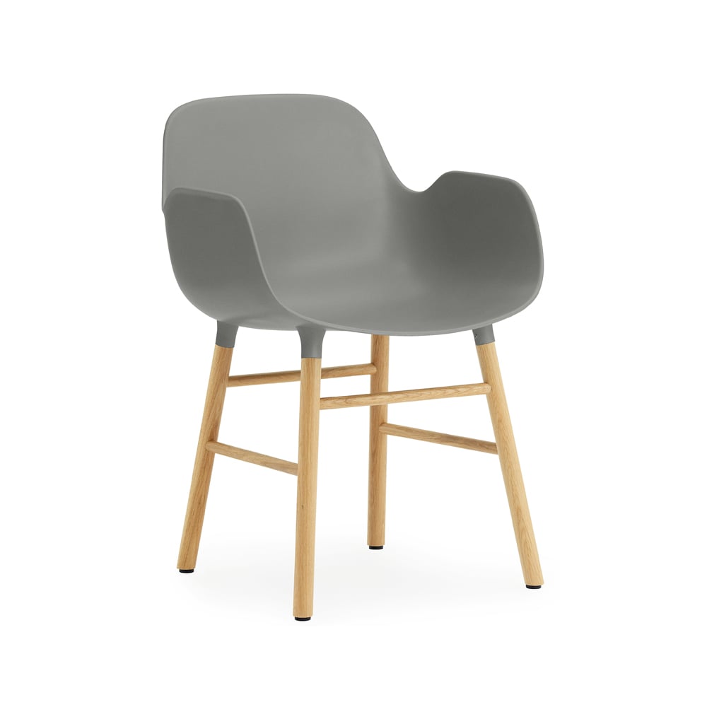 Normann Copenhagen Form karmstol grey, ekben | Skandinavisk Design | Stolar | Grå