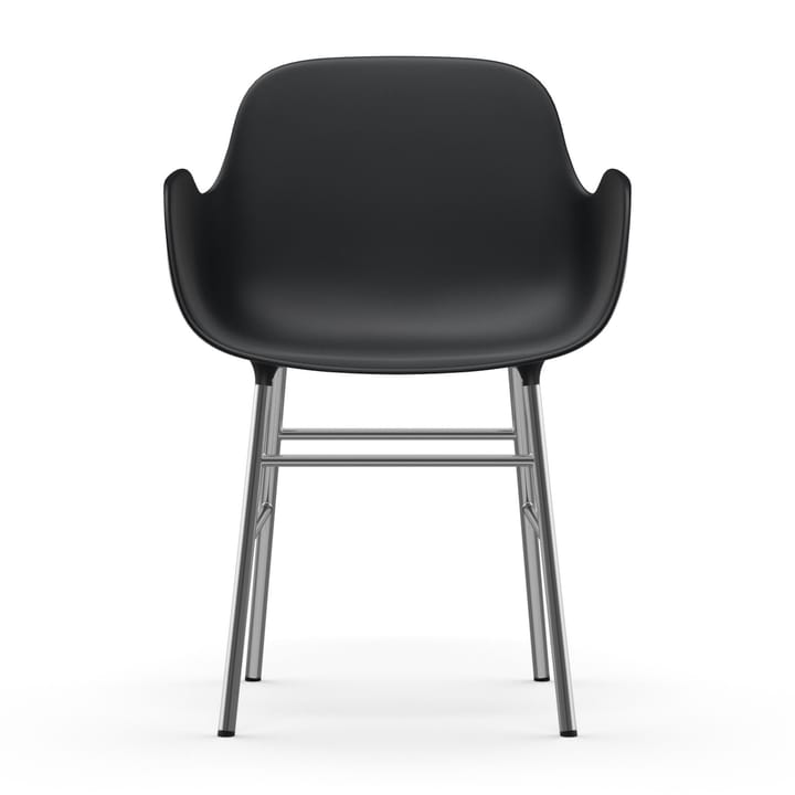 Form karmstol kromade ben, Svart Normann Copenhagen