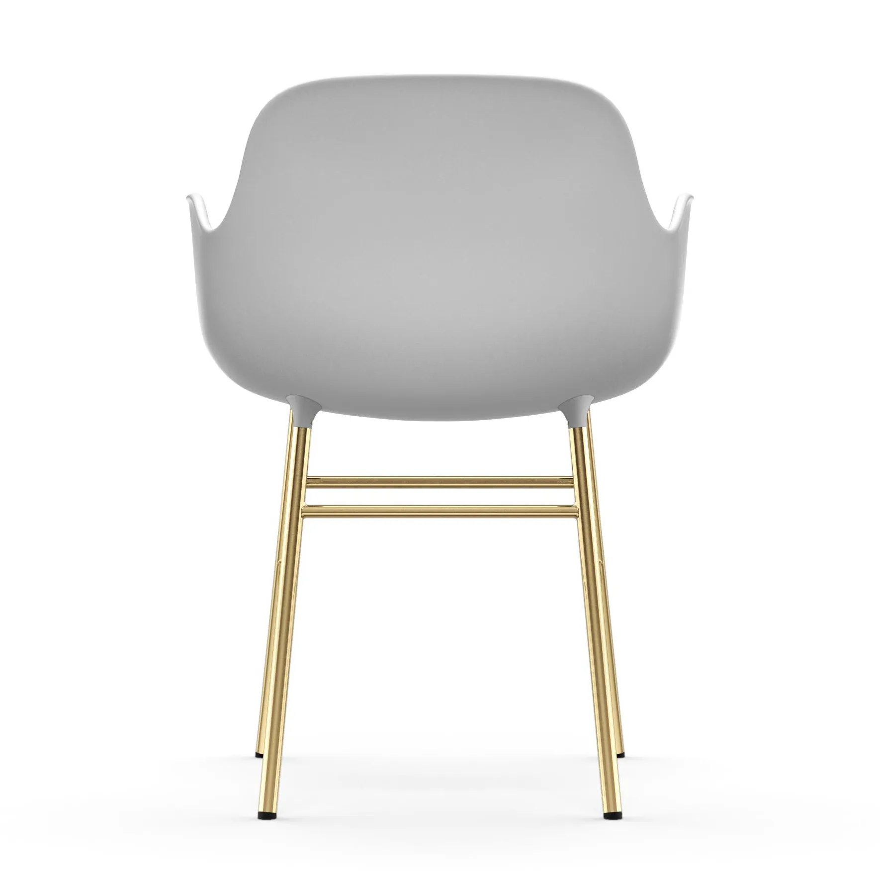 Form karmstol mässingsben, Vit Normann Copenhagen