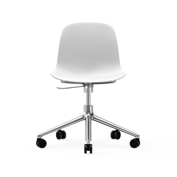 Form kontorsstol - vit, aluminium, hjul - Normann Copenhagen