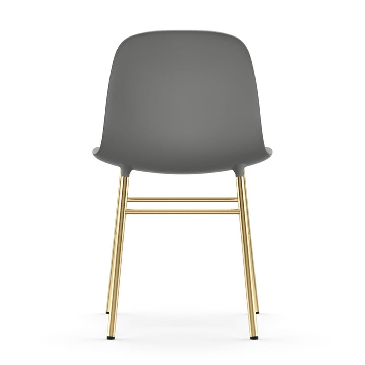 Form stol mässingsben, Grå Normann Copenhagen