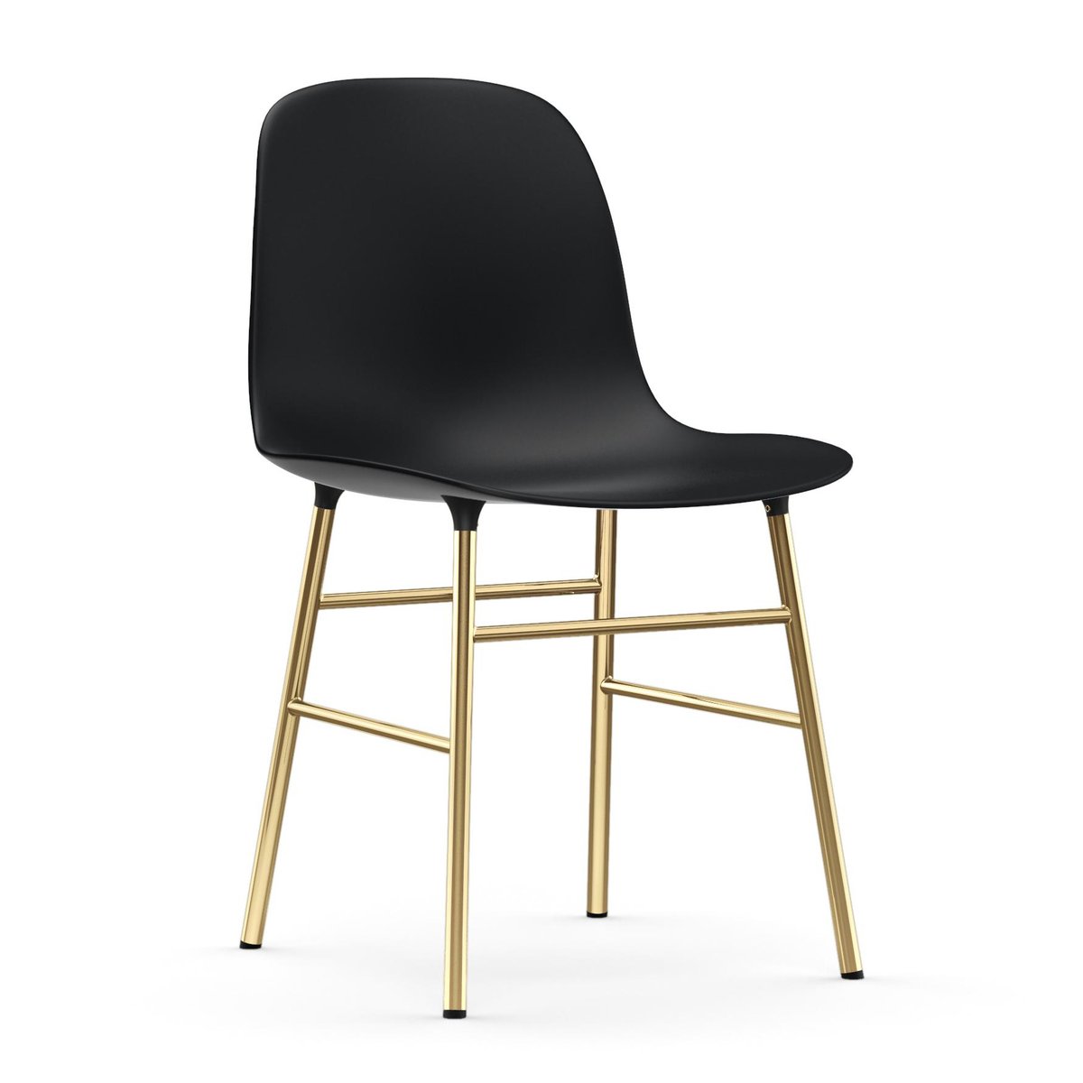 Normann Copenhagen Form stol mässingsben Svart | Skandinavisk Design | Stolar | Svart