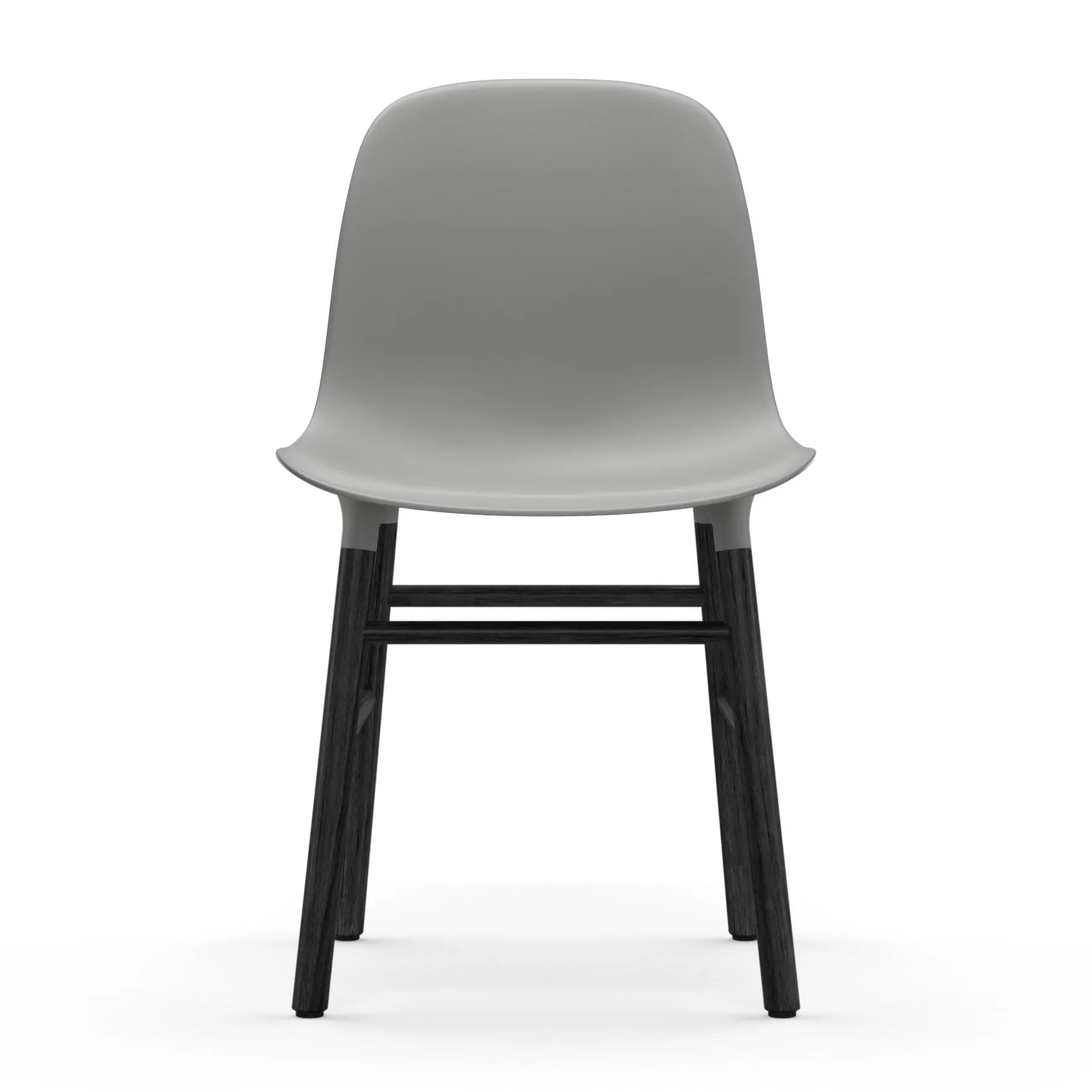 Form stol svarta ben, Grå Normann Copenhagen