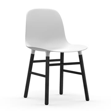 Form stol svarta ben - Vit - Normann Copenhagen