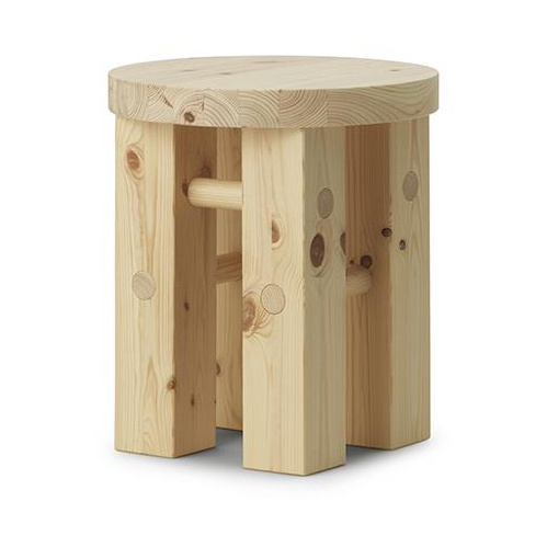 Normann Copenhagen Fyr pall 45 cm Pine | Skandinavisk Design | Pallar | Grön