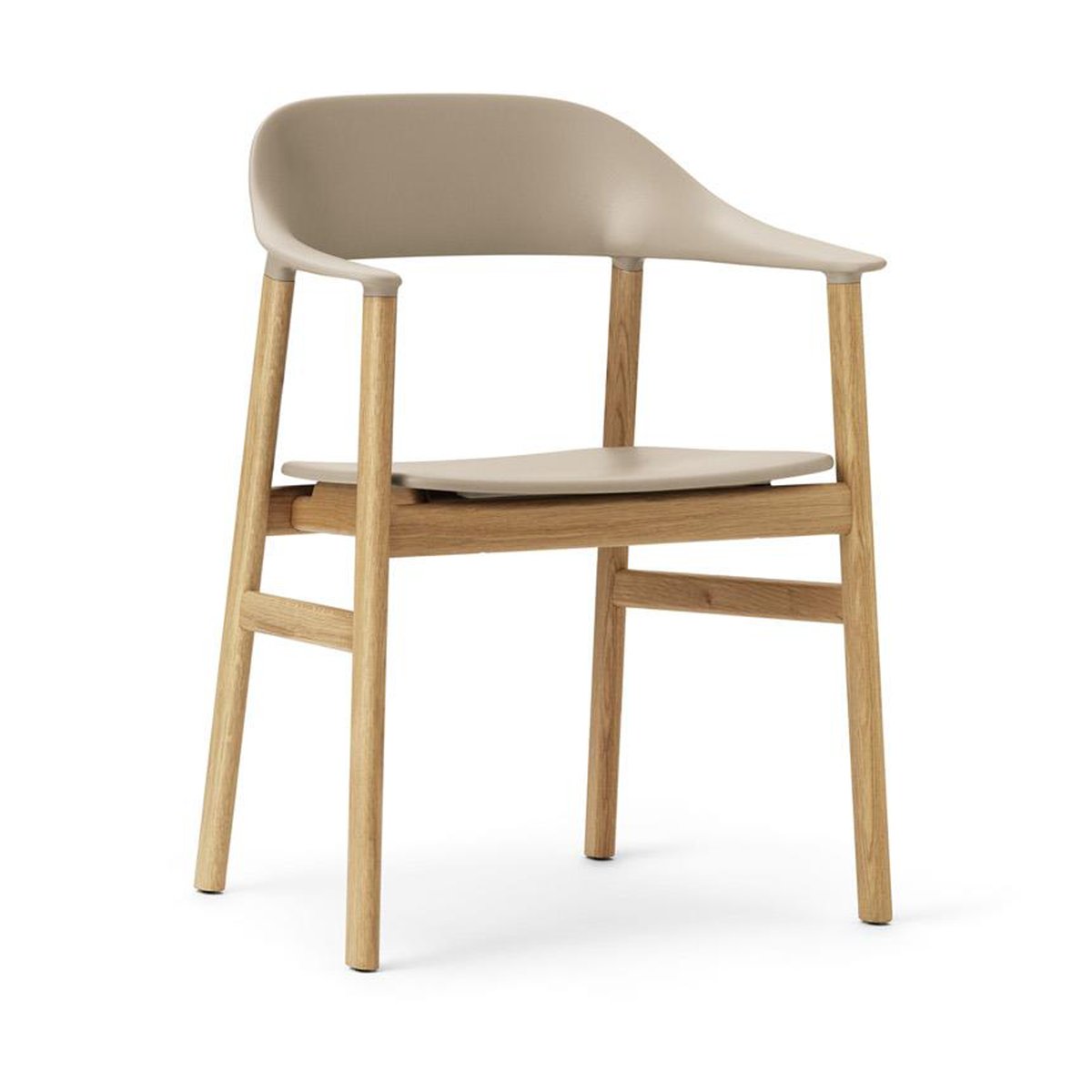 Normann Copenhagen Herit karmstol ek Sand | Skandinavisk Design | Stolar | Beige
