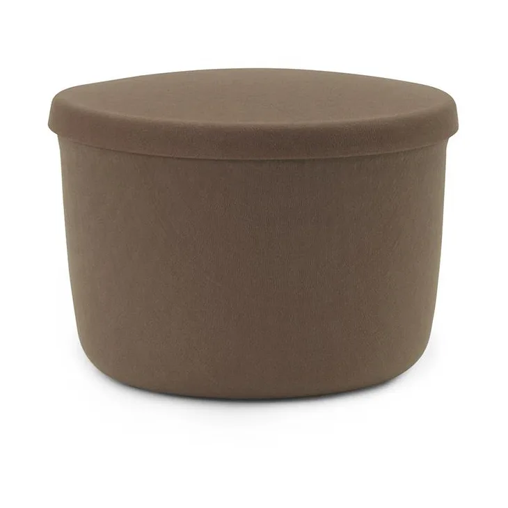 Normann Copenhagen Hide Storage sittpuff liten Brun