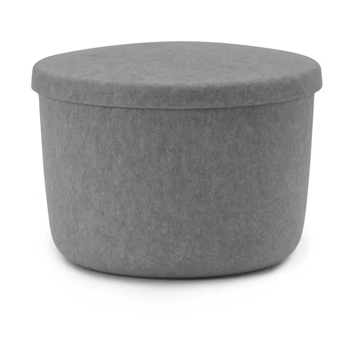 Normann Copenhagen Hide Storage sittpuff liten Grå