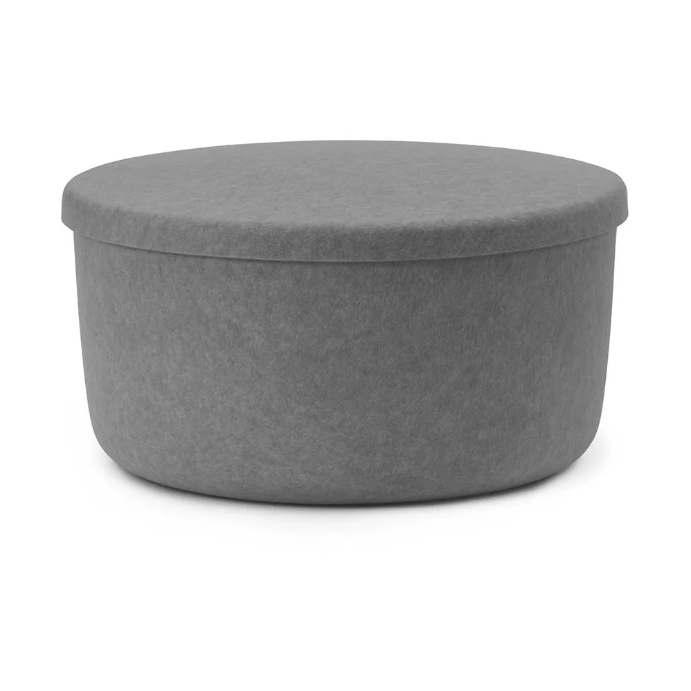 Normann Copenhagen Hide Storage sittpuff stor Grå