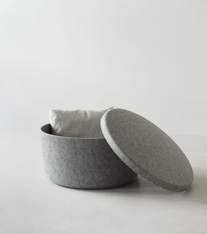 Hide Storage sittpuff stor - Grå - Normann Copenhagen