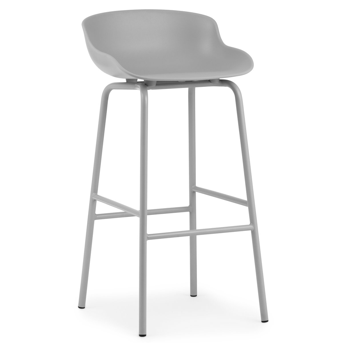 Normann Copenhagen Hyg barstol metallben 75 cm Grå | Skandinavisk Design | Barstolar | Grå