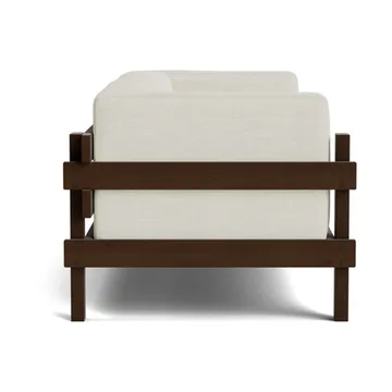 Kube soffa - Brunlackerad furu-tyg Remix 223 Beige, 220 cm - Normann Copenhagen