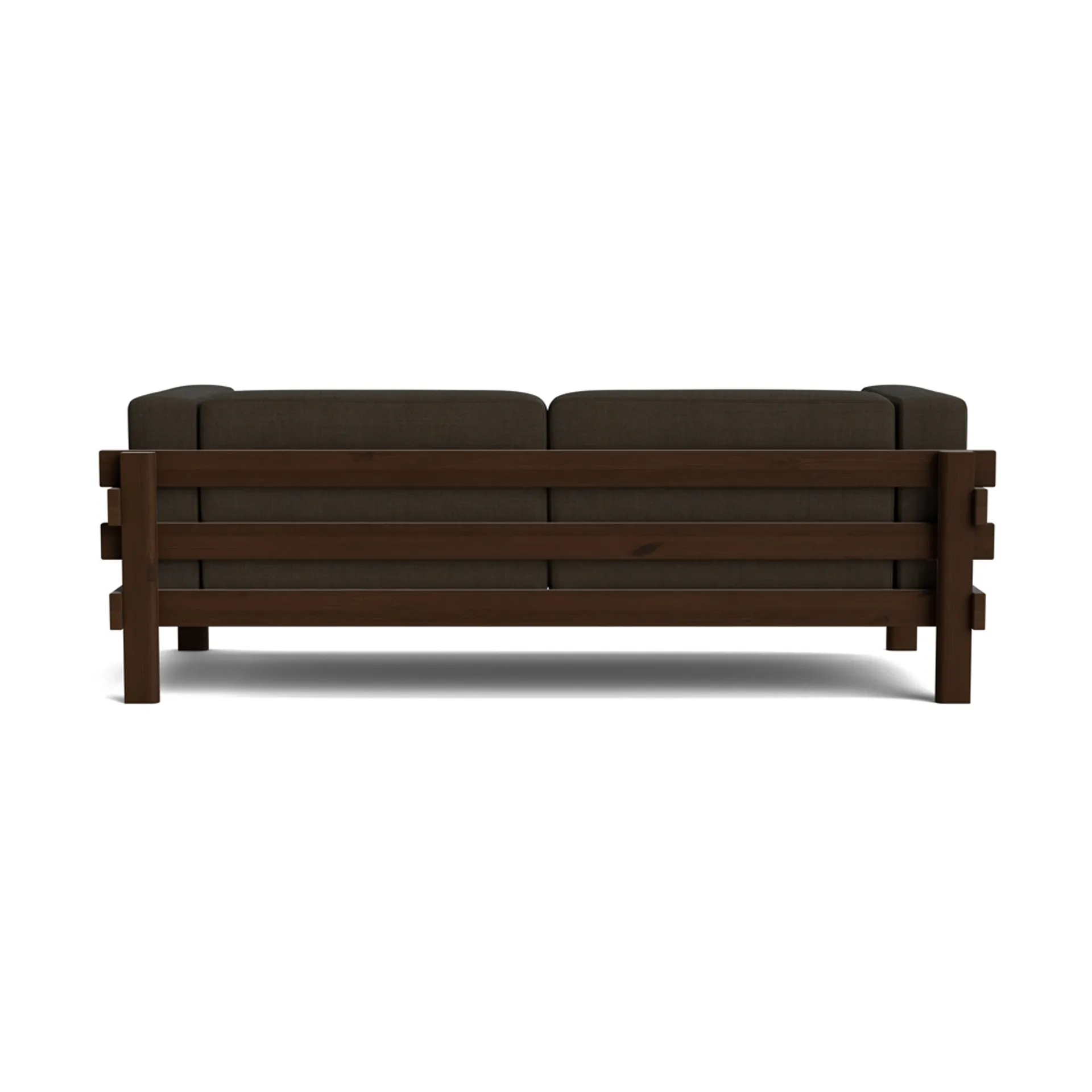 Kube soffa, Brunlackerad furu-tyg Remix 356 Brown, 220 cm Normann Copenhagen