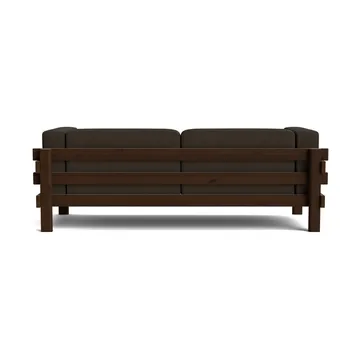 Kube soffa - Brunlackerad furu-tyg Remix 356 Brown, 220 cm - Normann Copenhagen