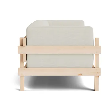 Kube soffa - Lackerad furu-tyg Remix 223 Beige, 220 cm - Normann Copenhagen