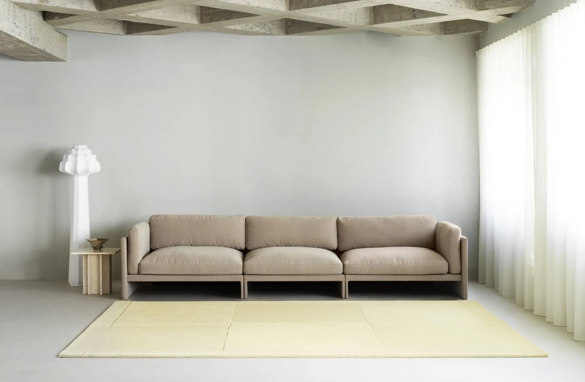 Level ullmatta, Light yellow, 170x240 cm Normann Copenhagen
