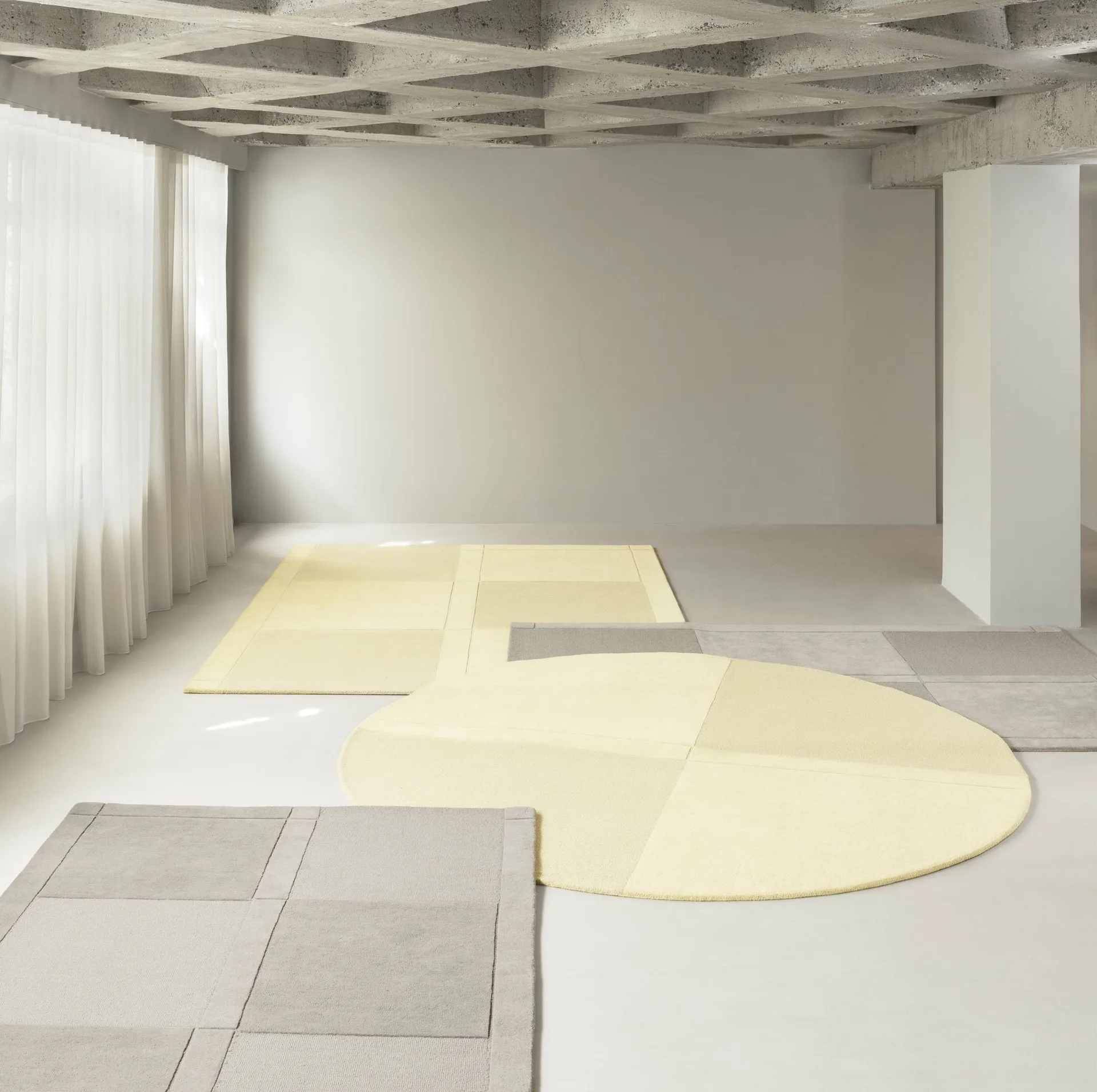 Level ullmatta, Warm grey, 250x350 cm Normann Copenhagen