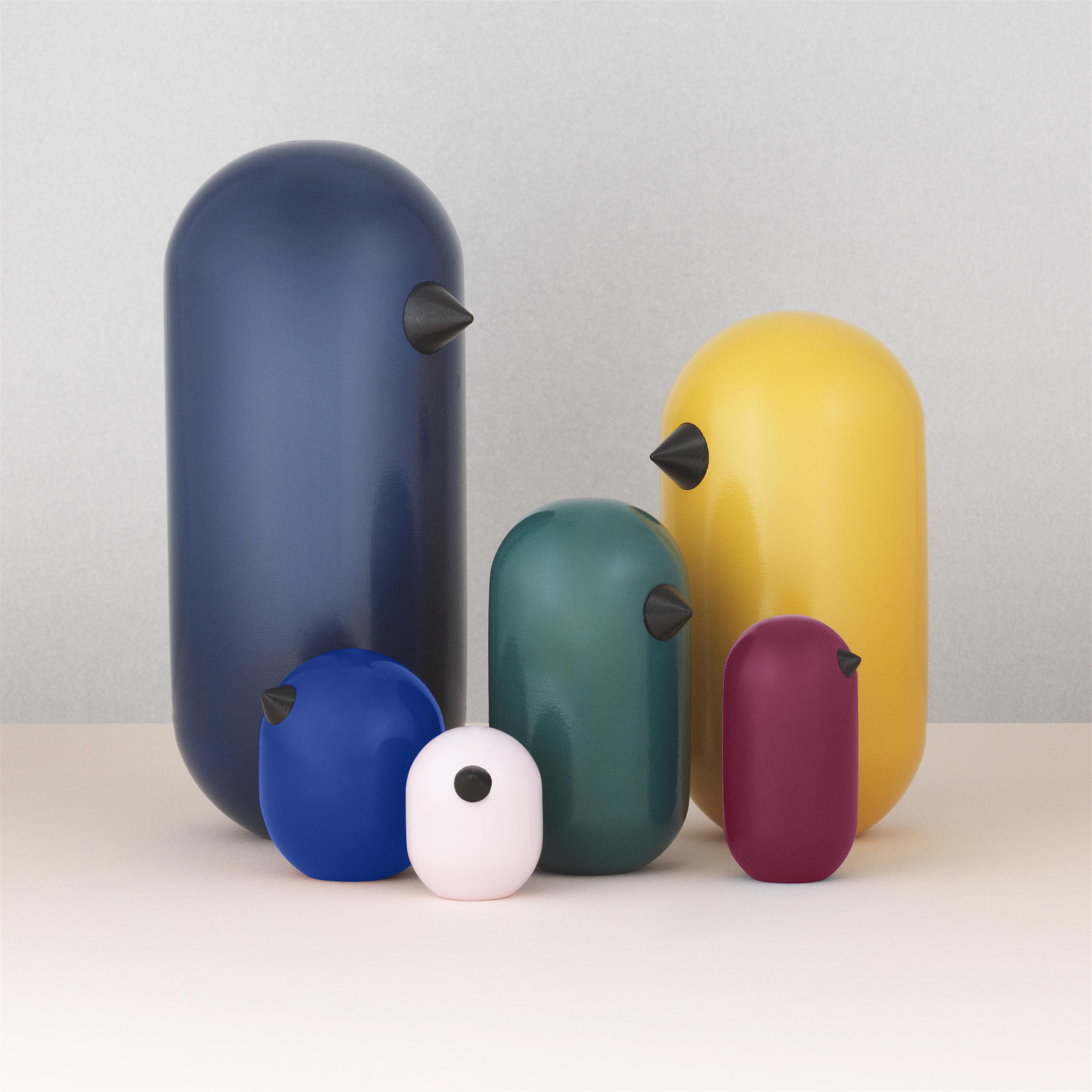 5cm Normann Copenhagen Little Bird Walnuss 