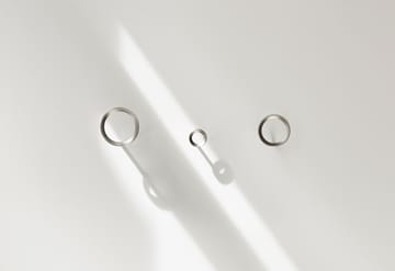 Loop krok medium Ø7,8 cm - Brushed Zinc - Normann Copenhagen