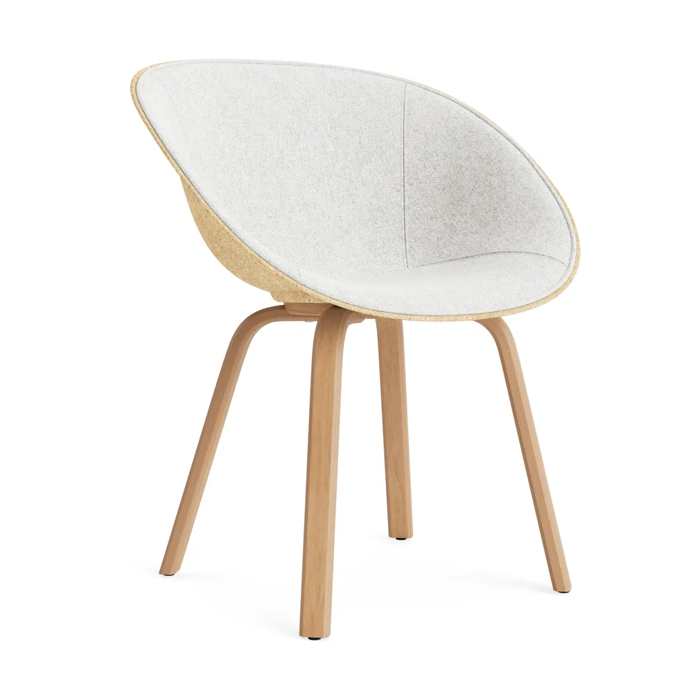 Mat Armchair karmstol framsideklädd, Hallingdal 110-hemp-beech Normann Copenhagen