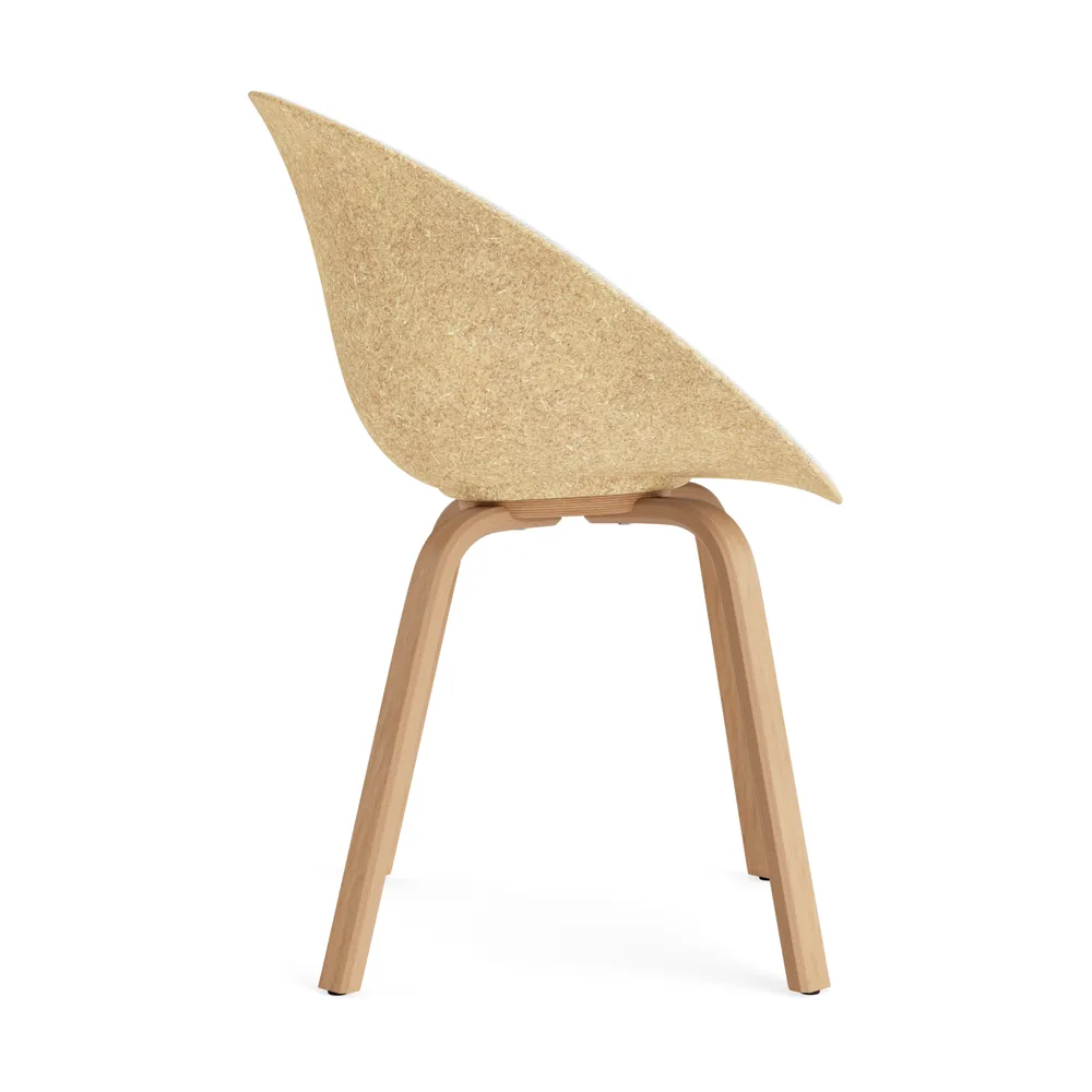 Mat Armchair karmstol framsideklädd, Hallingdal 110-hemp-beech Normann Copenhagen