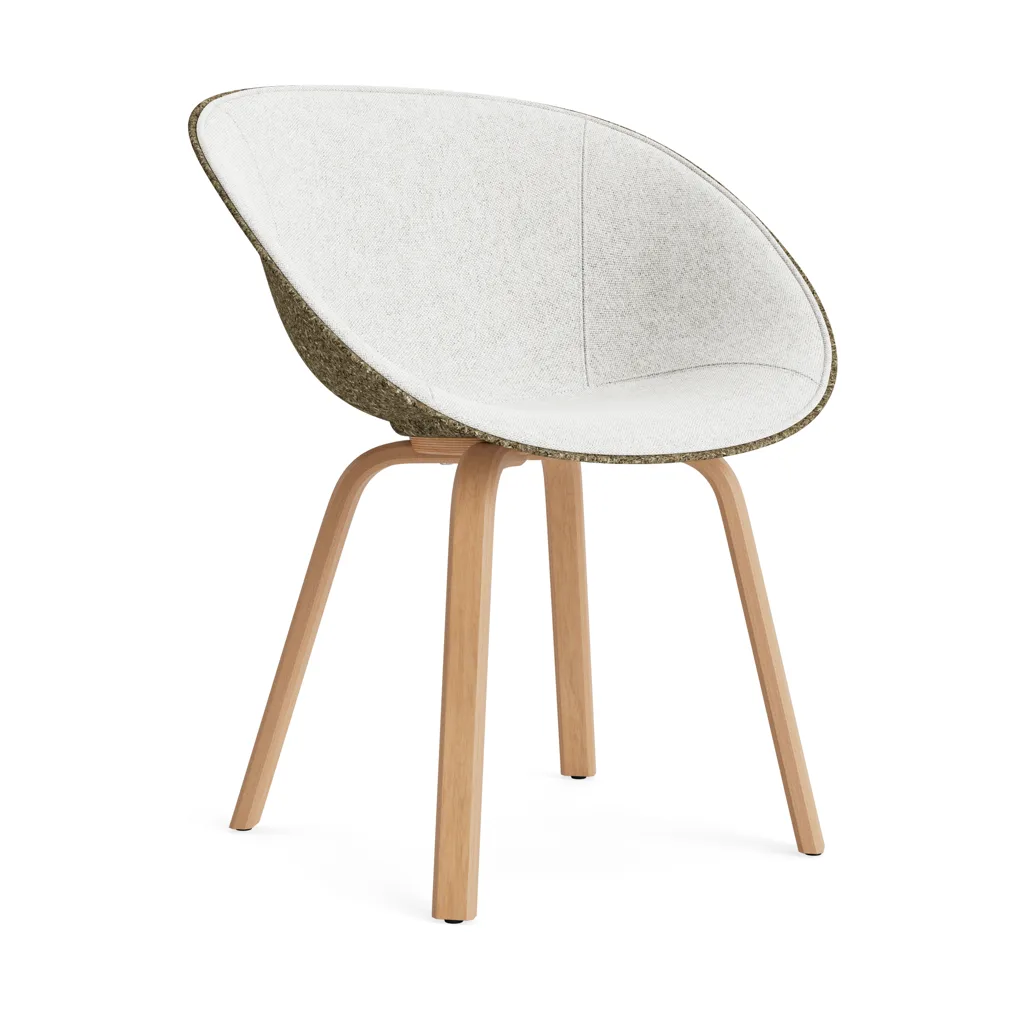 Mat Armchair karmstol framsideklädd, Hallingdal 110-seaweed-beech Normann Copenhagen