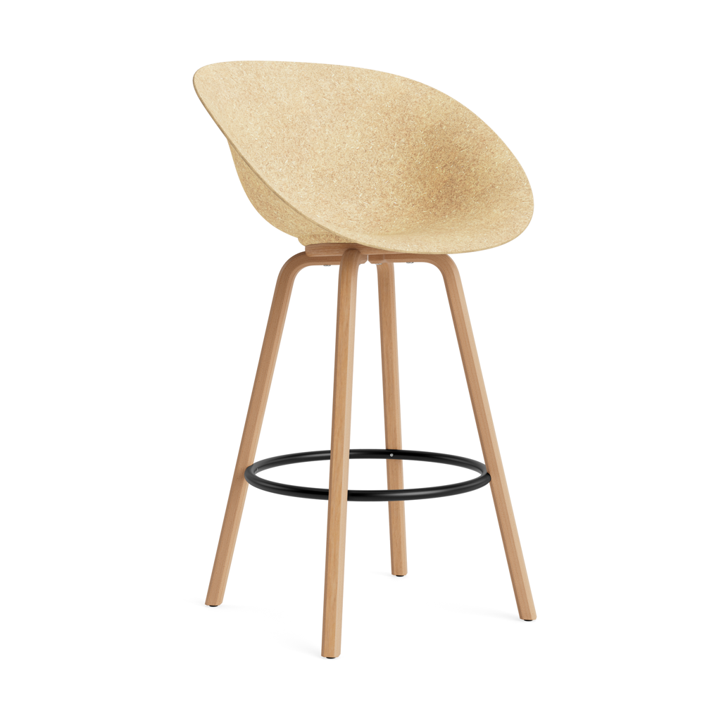 Normann Copenhagen Mat Bar Armchair karmstol 75 cm Hemp-beech-black steel