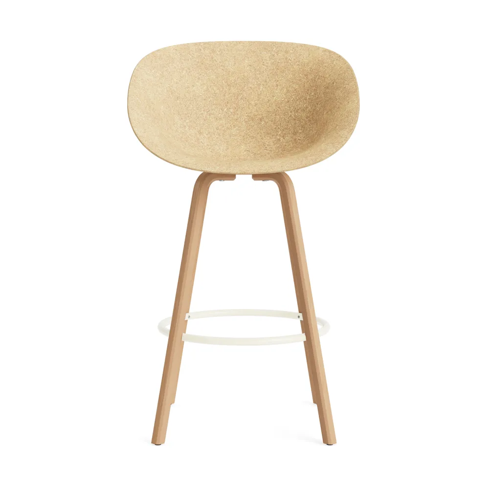 Mat Bar Armchair karmstol 75 cm, Hemp-beech-cream steel Normann Copenhagen
