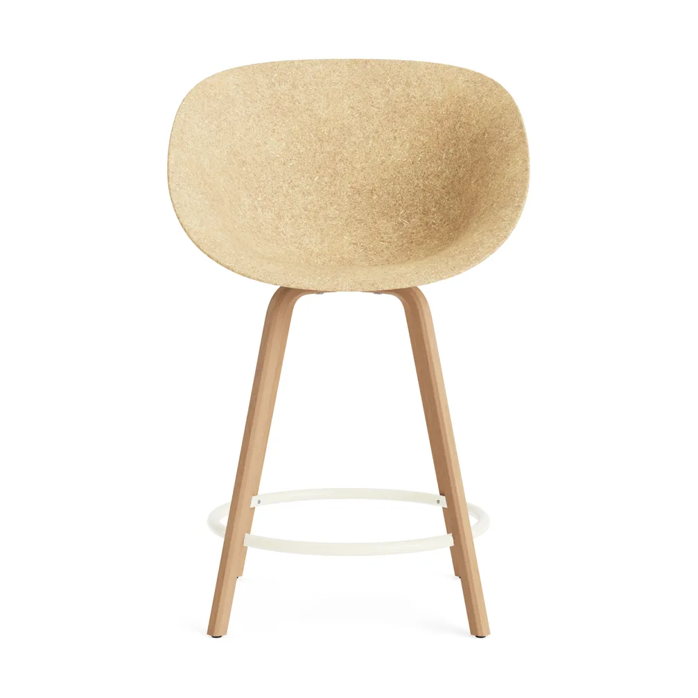 Mat barstol 65 cm, Hemp-beech-cream steel Normann Copenhagen