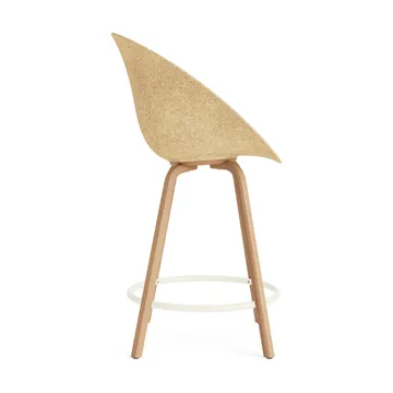 Mat barstol 65 cm - Hemp-beech-cream steel - Normann Copenhagen