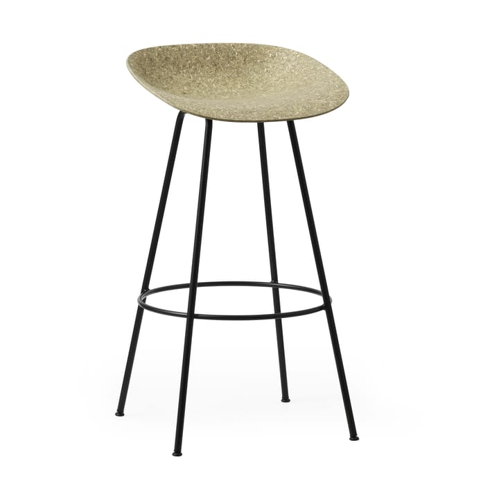 Mat Barstool barpall 75 cm - Seaweed-black steel - Normann Copenhagen