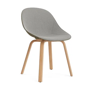Mat Chair stol framsideklädd - Remix 133-seaweed-beech - Normann Copenhagen