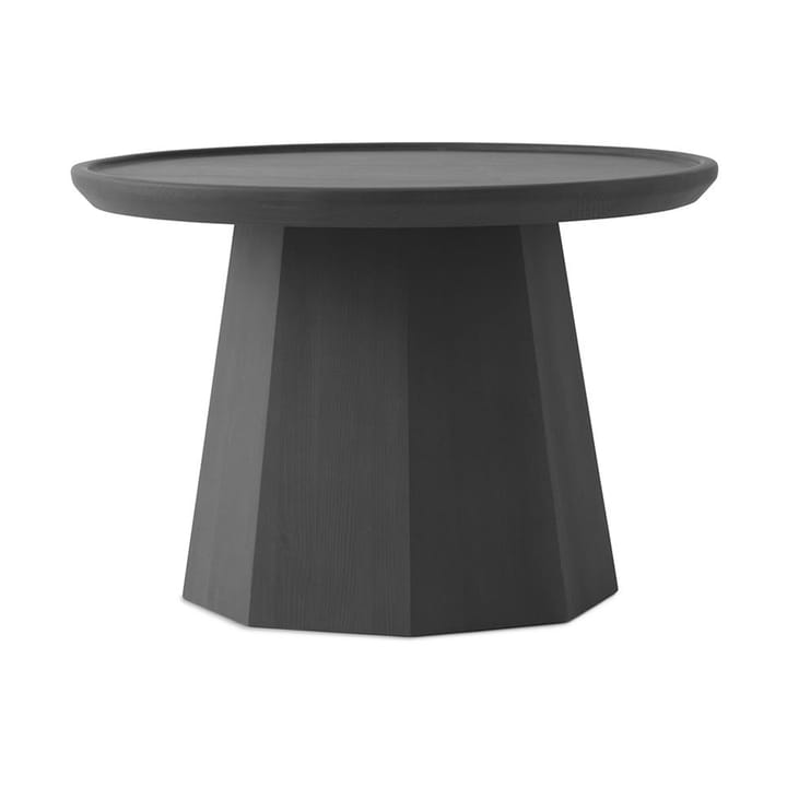 Pine table large sidobord Ø65 cm H:44,5 cm - Dark Grey - Normann Copenhagen