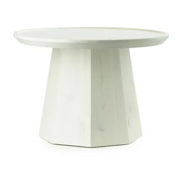 Pine table large sidobord Ø65 cm H:44,5 cm - Light Green - Normann Copenhagen