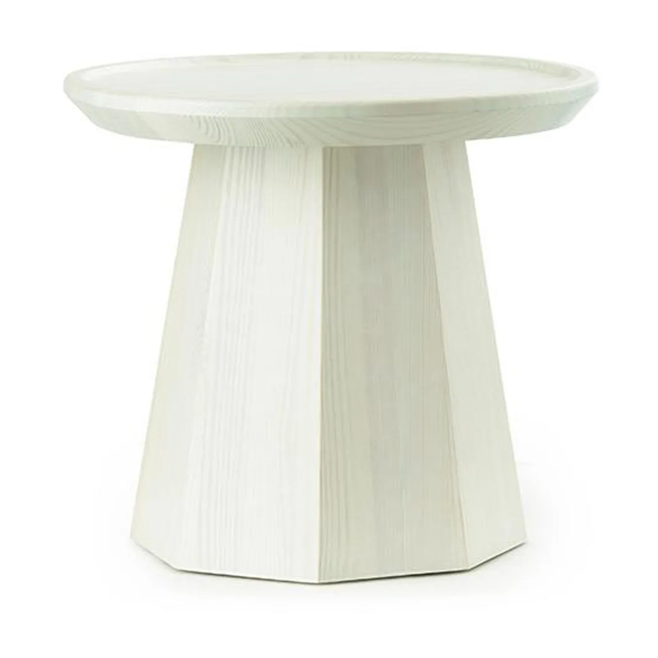 Pine table small sidobord Ø45 cm H:40,6 cm, Light Green Normann Copenhagen