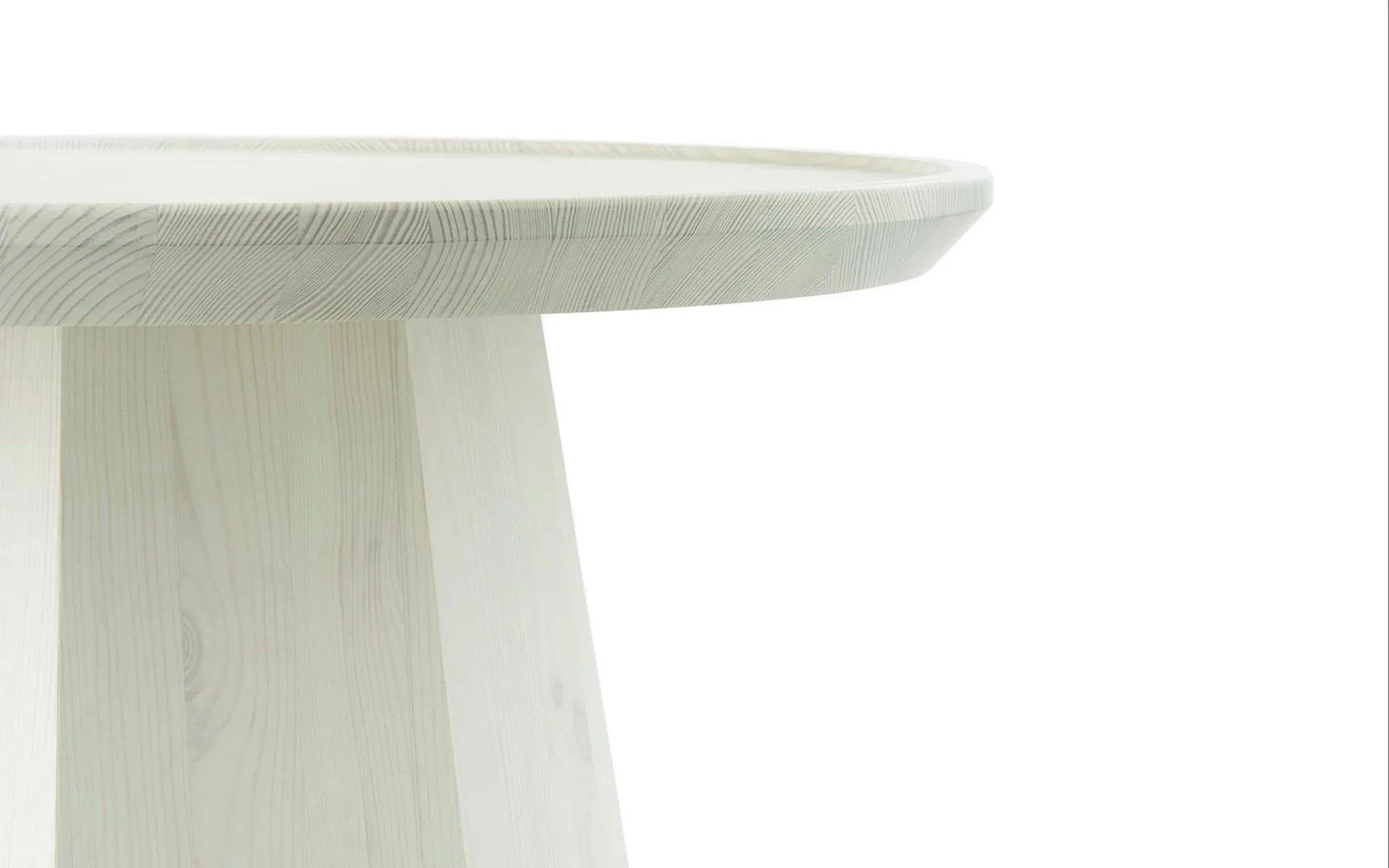 Pine table small sidobord Ø45 cm H:40,6 cm, Light Green Normann Copenhagen